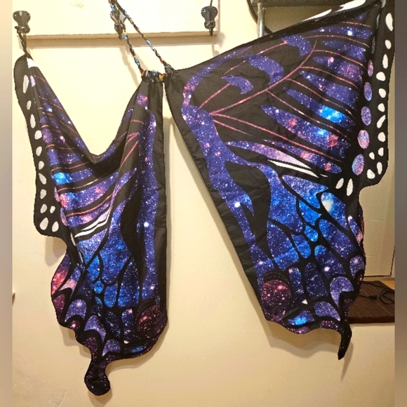 Halloween Tibeha Butterfly Costume for Kids - Double-Sided Printing Wings - Picture 4 of 7